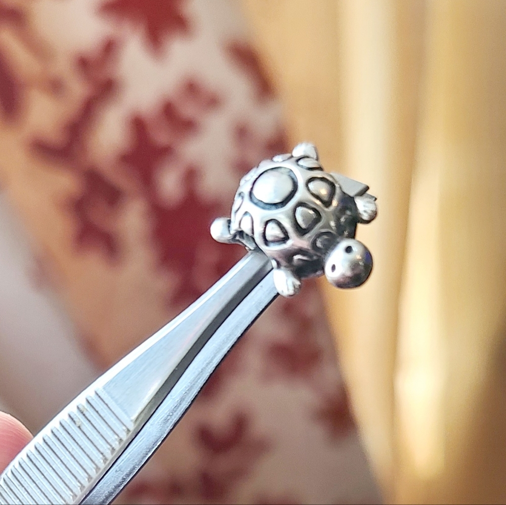 Pandora Sterling Silver Retired 790158 Turtle Charm